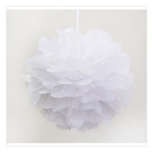 Cheer POM Poms para la venta, White Paper Flower Balls